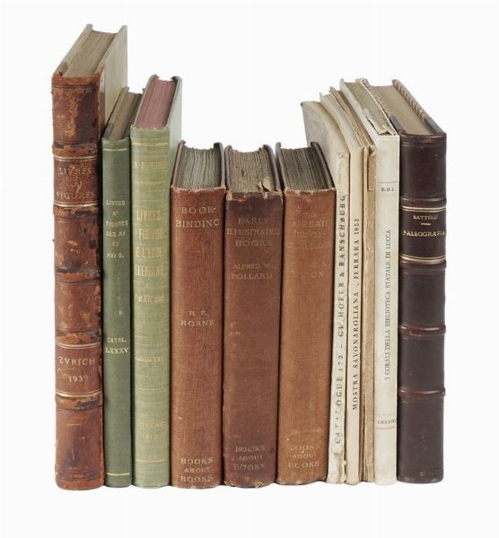 Lotto di opere a carattere bibliografico per lo pi dedicate all'illustrazione dei libri antichi.  - Asta Libri, Autografi e Manoscritti - Associazione Nazionale - Case d'Asta italiane