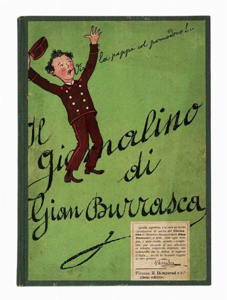 Dedica autografa su libro Il Giornalino di Gian Burrasca.  - Asta Libri, Autografi e Manoscritti - Associazione Nazionale - Case d'Asta italiane