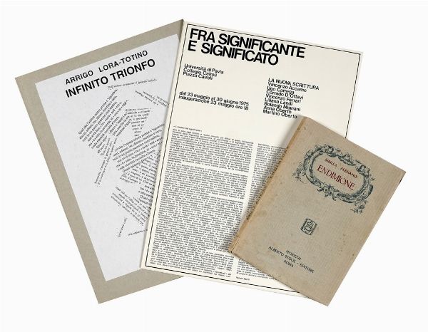 RENATO BARILLI : Fra significante e significato (ristampa anastatica).  - Asta Libri, Autografi e Manoscritti - Associazione Nazionale - Case d'Asta italiane
