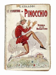 CARLO COLLODI : Le avventure di Pinocchio: storia di un burattino.  - Asta Libri, Autografi e Manoscritti - Associazione Nazionale - Case d'Asta italiane