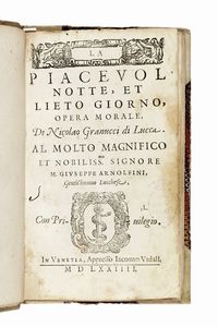 NICCOL GRANUCCI - La piacevol notte, et lieto giorno, opera morale...
