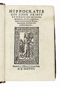 HIPPOCRATES - Liber primus et tertius de morbis epidemijs...