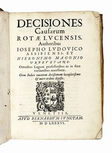 Lotto di 4 opere di giurisprudenza, di cui 3 dedicate a Lucca.  - Asta Libri, Autografi e Manoscritti - Associazione Nazionale - Case d'Asta italiane