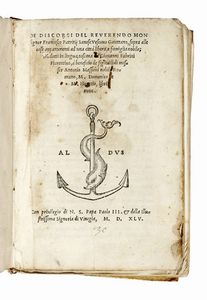 Lotto di 3 cinquecentine di filosofia e politica.  - Asta Libri, Autografi e Manoscritti - Associazione Nazionale - Case d'Asta italiane