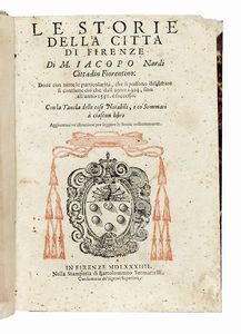 JACOPO NARDI - Le storie della citt di Firenze...