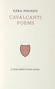Ezra Pound - Cavalcanti Poems.