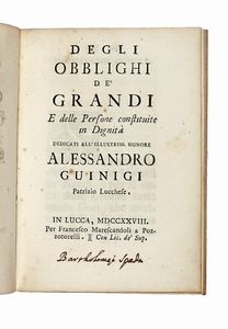 Lotto di opere stampate dai Marescandoli di Lucca.  - Asta Libri, Autografi e Manoscritti - Associazione Nazionale - Case d'Asta italiane