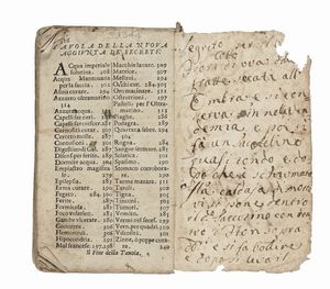 DOMENICO AUDA : Breve compendio di maravigliosi secreti approvati, e praticati con felice successo nell'indisposizioni corporali. Diviso in quattro libri.  - Asta Libri, Autografi e Manoscritti - Associazione Nazionale - Case d'Asta italiane