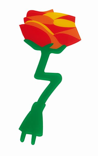 Marco Lodola : Rosa con spina  - Asta Asta di Arte Moderna e Contemporanea - Associazione Nazionale - Case d'Asta italiane