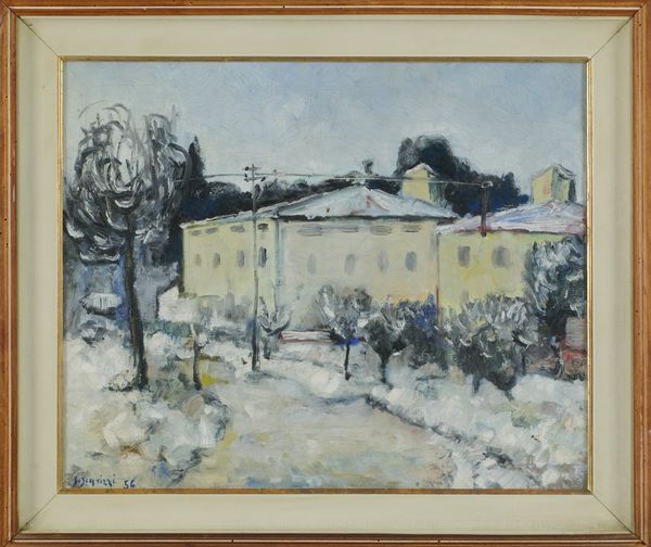 Sergio Scatizzi : Nevicata  - Asta Asta di Arte Moderna e Contemporanea - Associazione Nazionale - Case d'Asta italiane