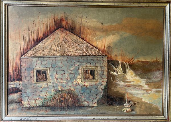 Sergio Vacchi : Mitologia di Saturnia - la casa di Gastone Novelli  - Asta Asta di Arte Moderna e Contemporanea - Associazione Nazionale - Case d'Asta italiane