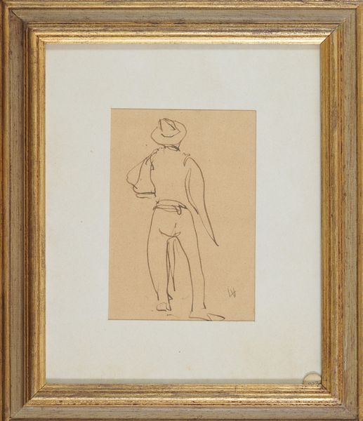 Lorenzo Viani : Figura di uomo di spalle  - Asta Asta di Arte Moderna e Contemporanea - Associazione Nazionale - Case d'Asta italiane