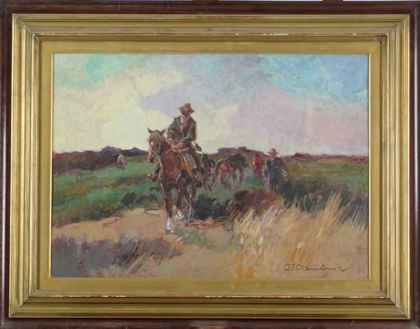 Carlo Domenici : Verso sera  - Asta Asta di Arte Moderna e Contemporanea - Associazione Nazionale - Case d'Asta italiane