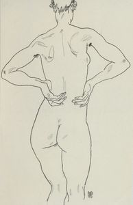 Egon Schiele : Senza titolo  - Asta Asta di Arte Moderna e Contemporanea - Associazione Nazionale - Case d'Asta italiane
