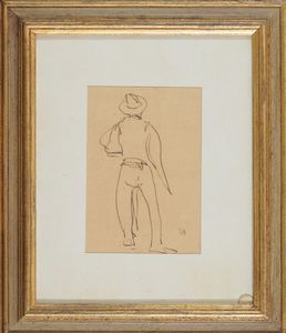 Lorenzo Viani - Figura di uomo di spalle