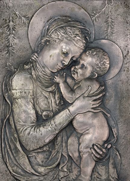 Madonna della tenerezza da Desiderio da Settignano  - Asta ASTA A TEMPO - Antiquariato, Dipinti, Oggetti d'Arte e Pastori da Presepe Napoletani - Associazione Nazionale - Case d'Asta italiane