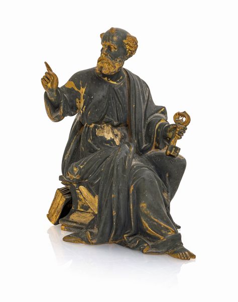 San Pietro in cattedra  - Asta ASTA A TEMPO - Antiquariato, Dipinti, Oggetti d'Arte e Pastori da Presepe Napoletani - Associazione Nazionale - Case d'Asta italiane