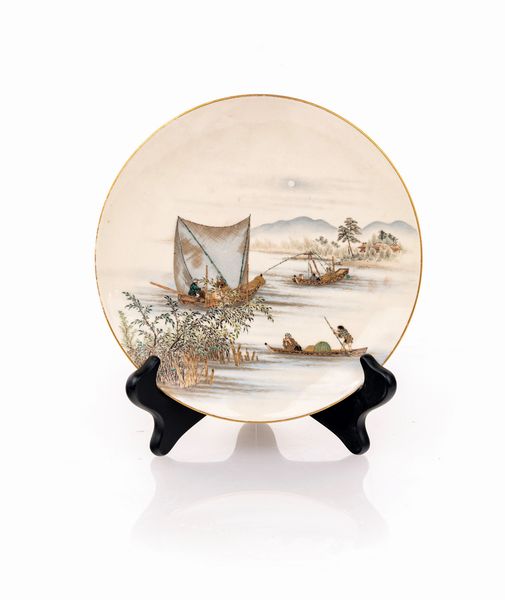 Piatto in porcellana, Giappone  - Asta ASTA A TEMPO - Antiquariato, Dipinti, Oggetti d'Arte e Pastori da Presepe Napoletani - Associazione Nazionale - Case d'Asta italiane