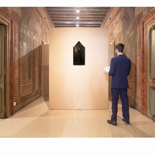 Cesare Fracassini : Sant'Antonio da Padova  - Asta ASTA A TEMPO - Antiquariato, Dipinti, Oggetti d'Arte e Pastori da Presepe Napoletani - Associazione Nazionale - Case d'Asta italiane