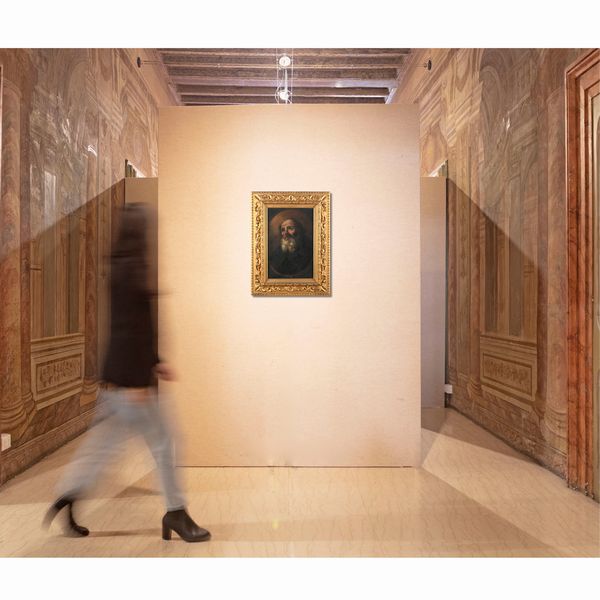 Scuola romana del XVIII secolo : San Pietro  - Asta ASTA A TEMPO - Antiquariato, Dipinti, Oggetti d'Arte e Pastori da Presepe Napoletani - Associazione Nazionale - Case d'Asta italiane