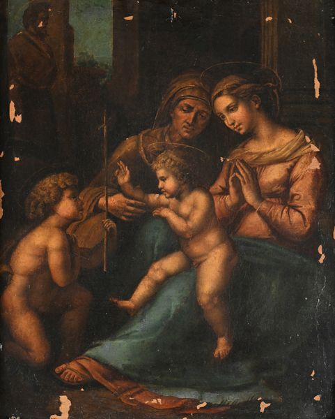 Raffaello Sanzio : Madonna del Divino Amore  - Asta ASTA A TEMPO - Antiquariato, Dipinti, Oggetti d'Arte e Pastori da Presepe Napoletani - Associazione Nazionale - Case d'Asta italiane