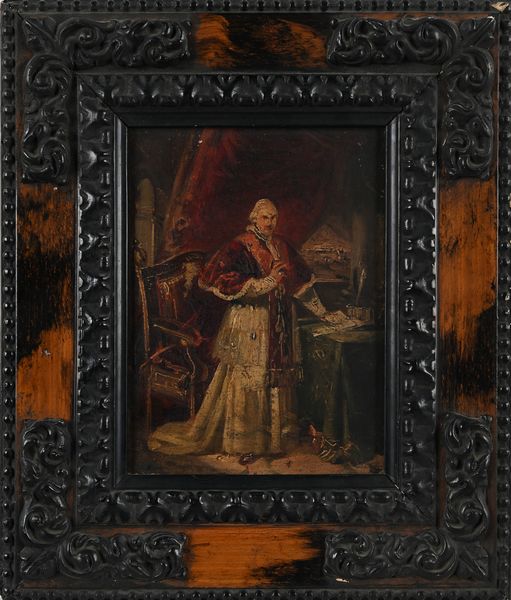PITTORE DEL XIX SECOLO : Ritratto di Pontefice  - Asta ASTA A TEMPO - Antiquariato, Dipinti, Oggetti d'Arte e Pastori da Presepe Napoletani - Associazione Nazionale - Case d'Asta italiane