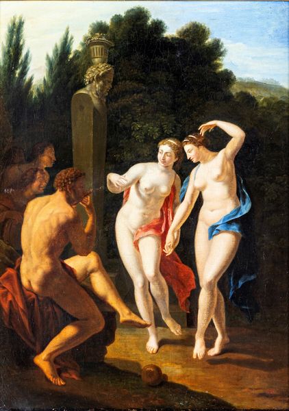 Adriaen van der Werff<br>Pieter van der Werff : Satiro e ninfe danzanti  - Asta ASTA A TEMPO - Antiquariato, Dipinti, Oggetti d'Arte e Pastori da Presepe Napoletani - Associazione Nazionale - Case d'Asta italiane