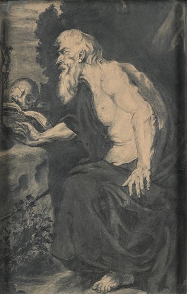 PITTORE DEL XIX SECOLO : San Girolamo  - Asta ASTA A TEMPO - Antiquariato, Dipinti, Oggetti d'Arte e Pastori da Presepe Napoletani - Associazione Nazionale - Case d'Asta italiane