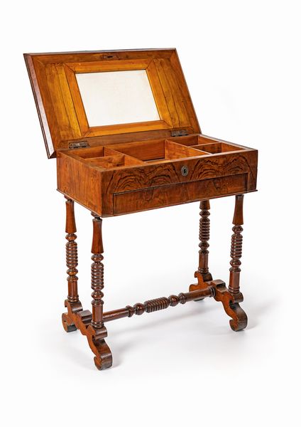 Toletta in legno patinato, fine del XIX secolo  - Asta ASTA A TEMPO - Antiquariato, Dipinti, Oggetti d'Arte e Pastori da Presepe Napoletani - Associazione Nazionale - Case d'Asta italiane