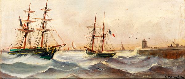 Chéri François Dubreuil : Marina  - Asta ASTA A TEMPO - Antiquariato, Dipinti, Oggetti d'Arte e Pastori da Presepe Napoletani - Associazione Nazionale - Case d'Asta italiane