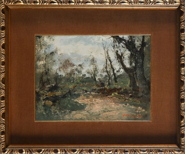 Ezelino Briante : Bosco  - Asta ASTA A TEMPO - Antiquariato, Dipinti, Oggetti d'Arte e Pastori da Presepe Napoletani - Associazione Nazionale - Case d'Asta italiane