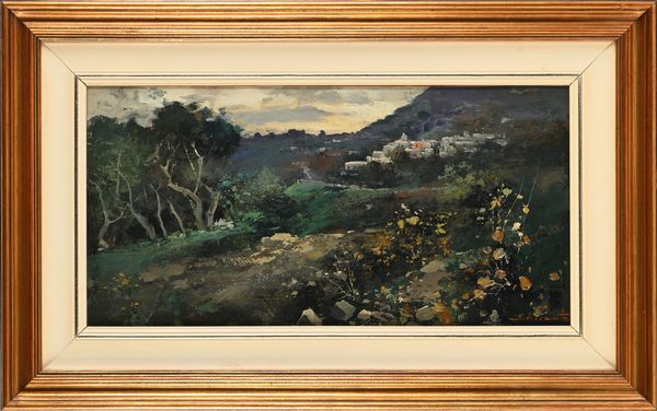 Ezelino Briante : Paesaggio  - Asta ASTA A TEMPO - Antiquariato, Dipinti, Oggetti d'Arte e Pastori da Presepe Napoletani - Associazione Nazionale - Case d'Asta italiane