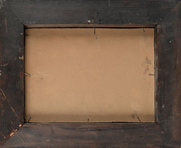 Pittore fine XIX/inizi XX secolo : Paesaggio con casolare ed alberi  - Asta ASTA A TEMPO - Antiquariato, Dipinti, Oggetti d'Arte e Pastori da Presepe Napoletani - Associazione Nazionale - Case d'Asta italiane