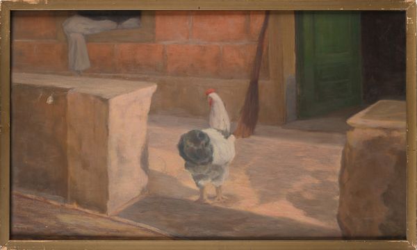 PITTORE DEL XX SECOLO : a) Gallo b) Campane  - Asta ASTA A TEMPO - Antiquariato, Dipinti, Oggetti d'Arte e Pastori da Presepe Napoletani - Associazione Nazionale - Case d'Asta italiane