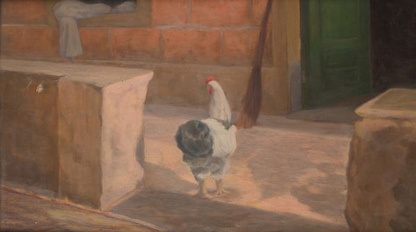 PITTORE DEL XX SECOLO : a) Gallo b) Campane  - Asta ASTA A TEMPO - Antiquariato, Dipinti, Oggetti d'Arte e Pastori da Presepe Napoletani - Associazione Nazionale - Case d'Asta italiane