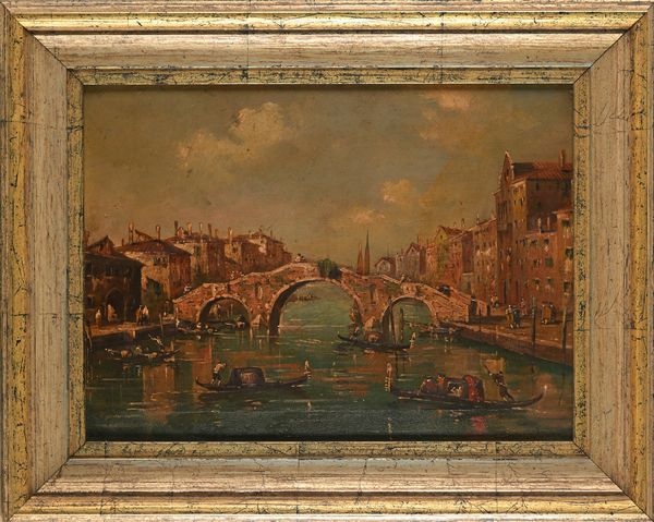 Dipinto raffigurante Venezia  - Asta ASTA A TEMPO - Antiquariato, Dipinti, Oggetti d'Arte e Pastori da Presepe Napoletani - Associazione Nazionale - Case d'Asta italiane