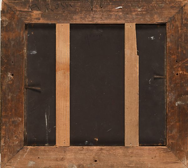 Angelo Rossi detto Giraffa : Paesaggio con figura  - Asta ASTA A TEMPO - Antiquariato, Dipinti, Oggetti d'Arte e Pastori da Presepe Napoletani - Associazione Nazionale - Case d'Asta italiane