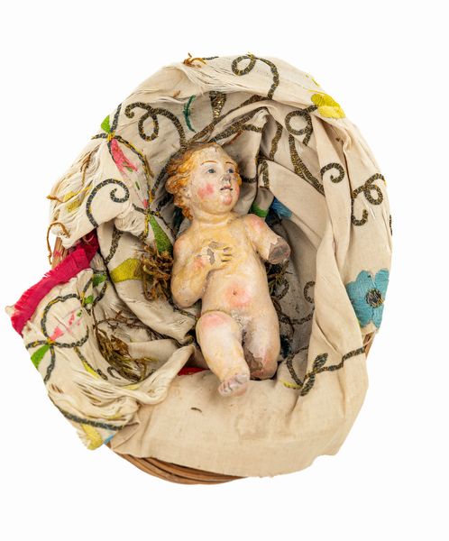 Angioletto in terracotta policroma  - Asta ASTA A TEMPO - Antiquariato, Dipinti, Oggetti d'Arte e Pastori da Presepe Napoletani - Associazione Nazionale - Case d'Asta italiane