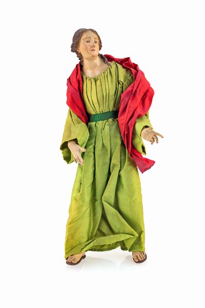 Samaritana  - Asta ASTA A TEMPO - Antiquariato, Dipinti, Oggetti d'Arte e Pastori da Presepe Napoletani - Associazione Nazionale - Case d'Asta italiane