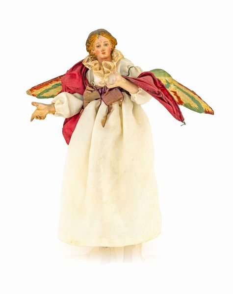 Angelo con ali in legno policromo  - Asta ASTA A TEMPO - Antiquariato, Dipinti, Oggetti d'Arte e Pastori da Presepe Napoletani - Associazione Nazionale - Case d'Asta italiane