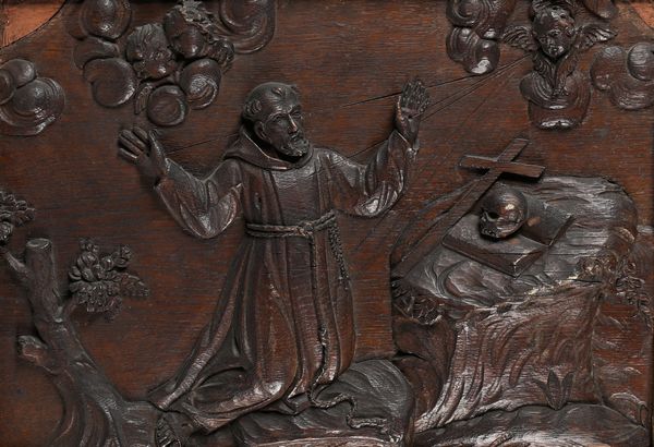 San Francesco  - Asta ASTA A TEMPO - Antiquariato, Dipinti, Oggetti d'Arte e Pastori da Presepe Napoletani - Associazione Nazionale - Case d'Asta italiane