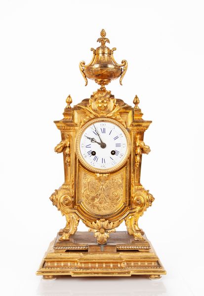 Orologio da tavolo in bronzo dorato d'epoca Napoleone III  - Asta ASTA A TEMPO - Antiquariato, Dipinti, Oggetti d'Arte e Pastori da Presepe Napoletani - Associazione Nazionale - Case d'Asta italiane