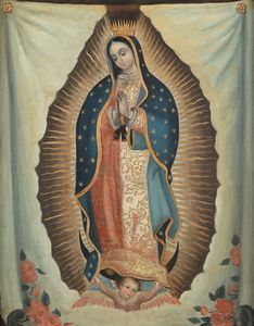 PITTORE DEL XIX SECOLO - Vergine Maria di Guadalupe Copia
