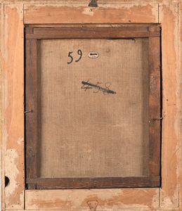 PITTORE DEL XVIII SECOLO : Interno popolana con braciere  - Asta ASTA A TEMPO - Antiquariato, Dipinti, Oggetti d'Arte e Pastori da Presepe Napoletani - Associazione Nazionale - Case d'Asta italiane