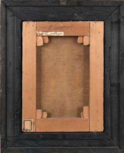 PITTORE DEL XVII SECOLO : Crocifissione di Cristo  - Asta ASTA A TEMPO - Antiquariato, Dipinti, Oggetti d'Arte e Pastori da Presepe Napoletani - Associazione Nazionale - Case d'Asta italiane