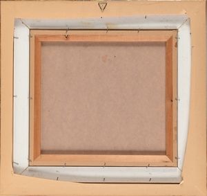 Ezelino Briante : Scorcio di paese con barche  - Asta ASTA A TEMPO - Antiquariato, Dipinti, Oggetti d'Arte e Pastori da Presepe Napoletani - Associazione Nazionale - Case d'Asta italiane