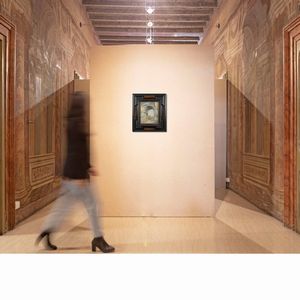 PITTORE DEL XX SECOLO : Veduta del Colosseo dall'Arco di Tito  - Asta ASTA A TEMPO - Antiquariato, Dipinti, Oggetti d'Arte e Pastori da Presepe Napoletani - Associazione Nazionale - Case d'Asta italiane