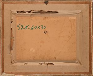 Alphons Hollaender : Paesaggio  - Asta ASTA A TEMPO - Antiquariato, Dipinti, Oggetti d'Arte e Pastori da Presepe Napoletani - Associazione Nazionale - Case d'Asta italiane