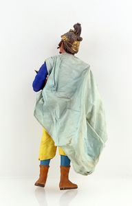 Soldato orientale con baffi, pizzetto e alabarda  - Asta ASTA A TEMPO - Antiquariato, Dipinti, Oggetti d'Arte e Pastori da Presepe Napoletani - Associazione Nazionale - Case d'Asta italiane