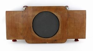 Ricordo del Santuario di Maria Santissima dell'Arco a Napoli con grande cornice in legno  - Asta ASTA A TEMPO - Antiquariato, Dipinti, Oggetti d'Arte e Pastori da Presepe Napoletani - Associazione Nazionale - Case d'Asta italiane